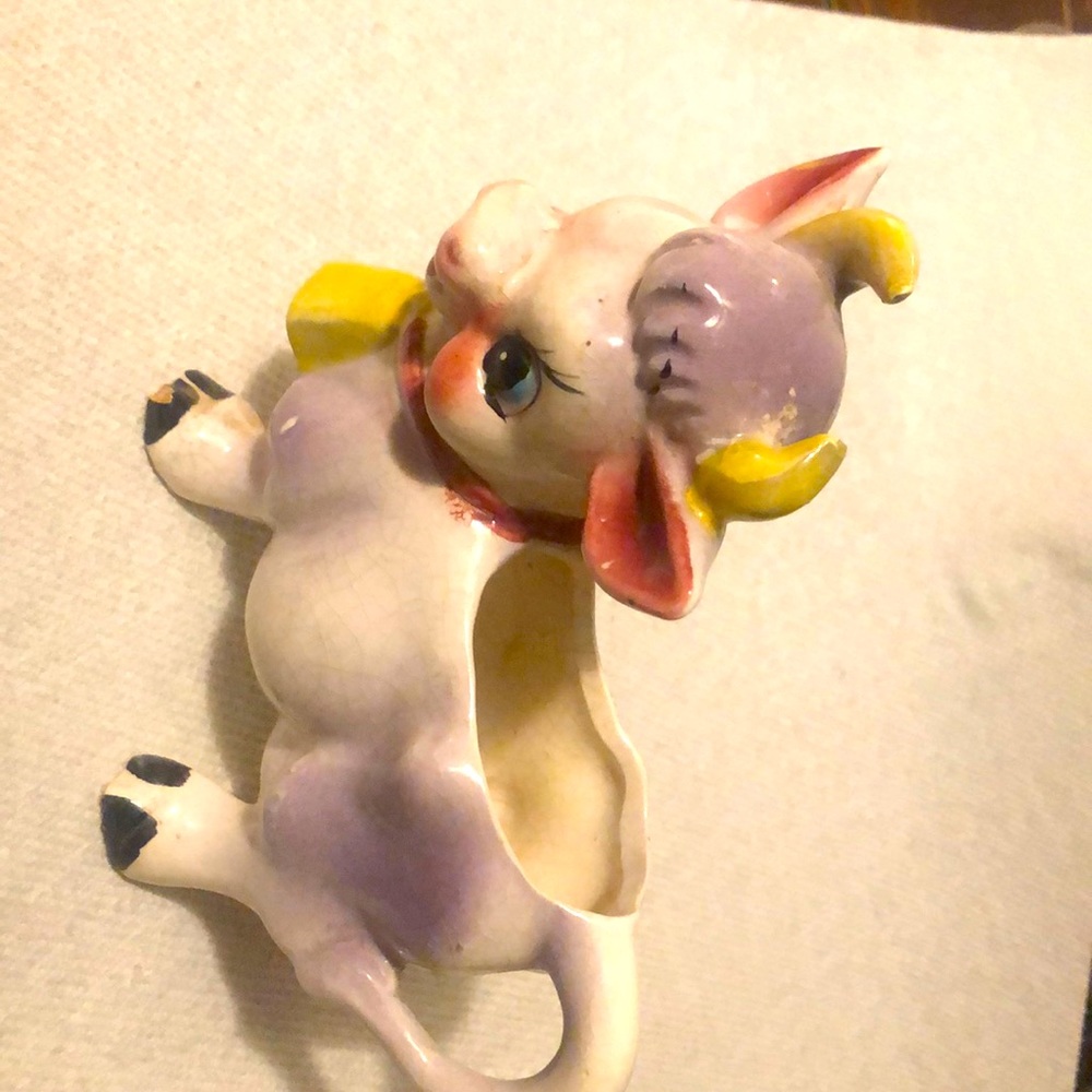 Vintage vaquita para la crema